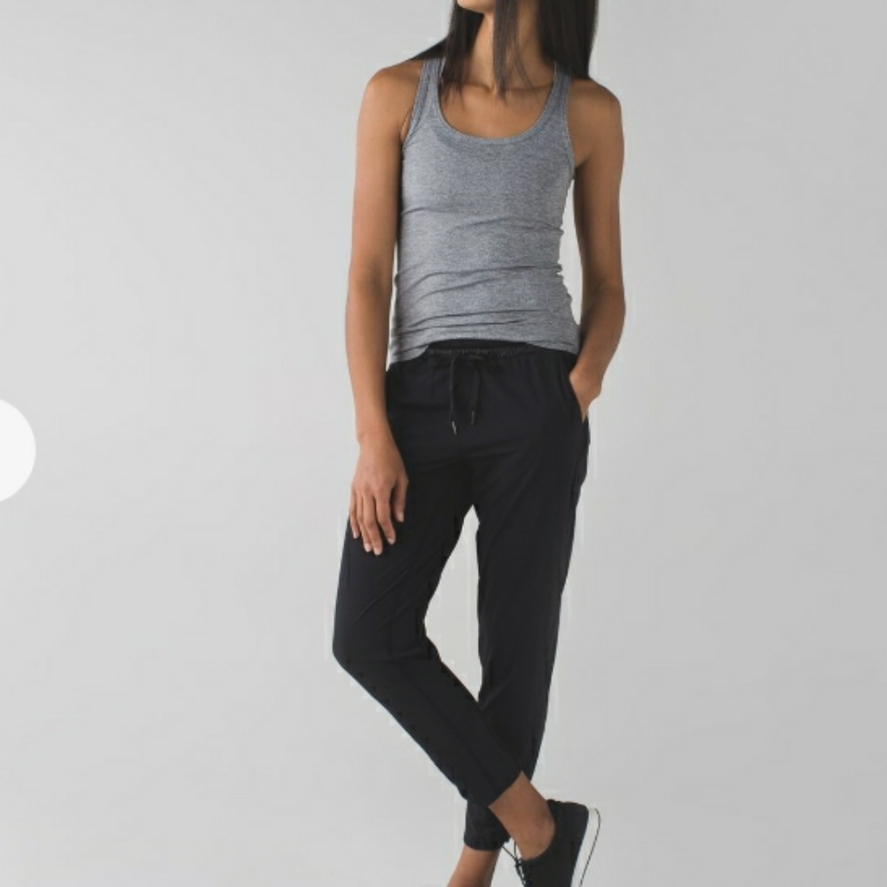 Lululemon &go On The Go Jogger Pants Black Sz 4